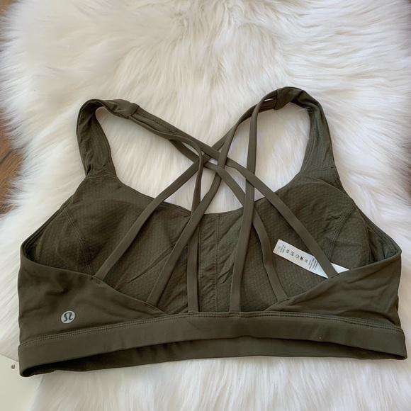 NWT lululemon Free To Be serene bra sage green 10 - Picture 2 of 5